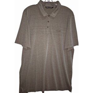 Travis Mathew XX-Large Beige Polo Shirt Cotton/Polyester Short Sleeve Golf Shirt